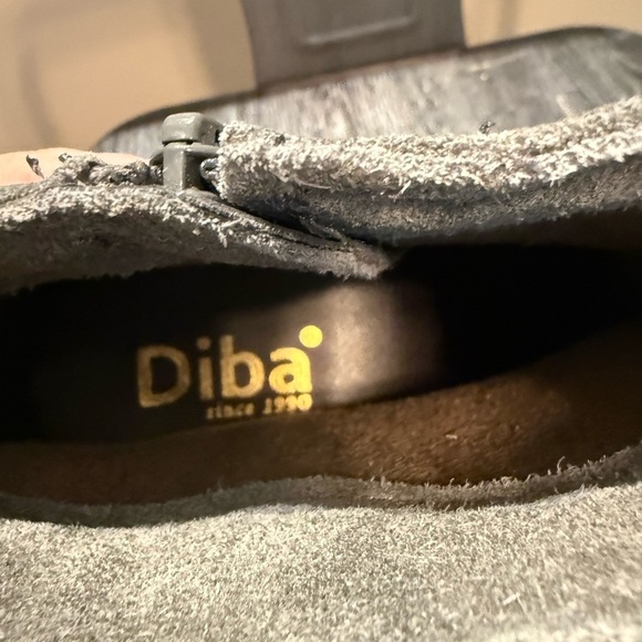 Diba Charcoal Suede Ankle Booties - Picture 2 of 11